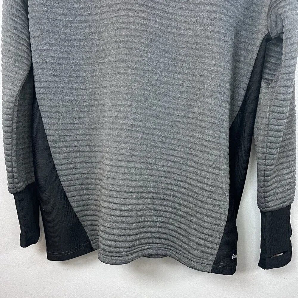 Eddie Bauer Women’s M Gray Cowl Neck Top Stretchy Knit Tunic FREEDRY Shirt - Picture 5 of 11